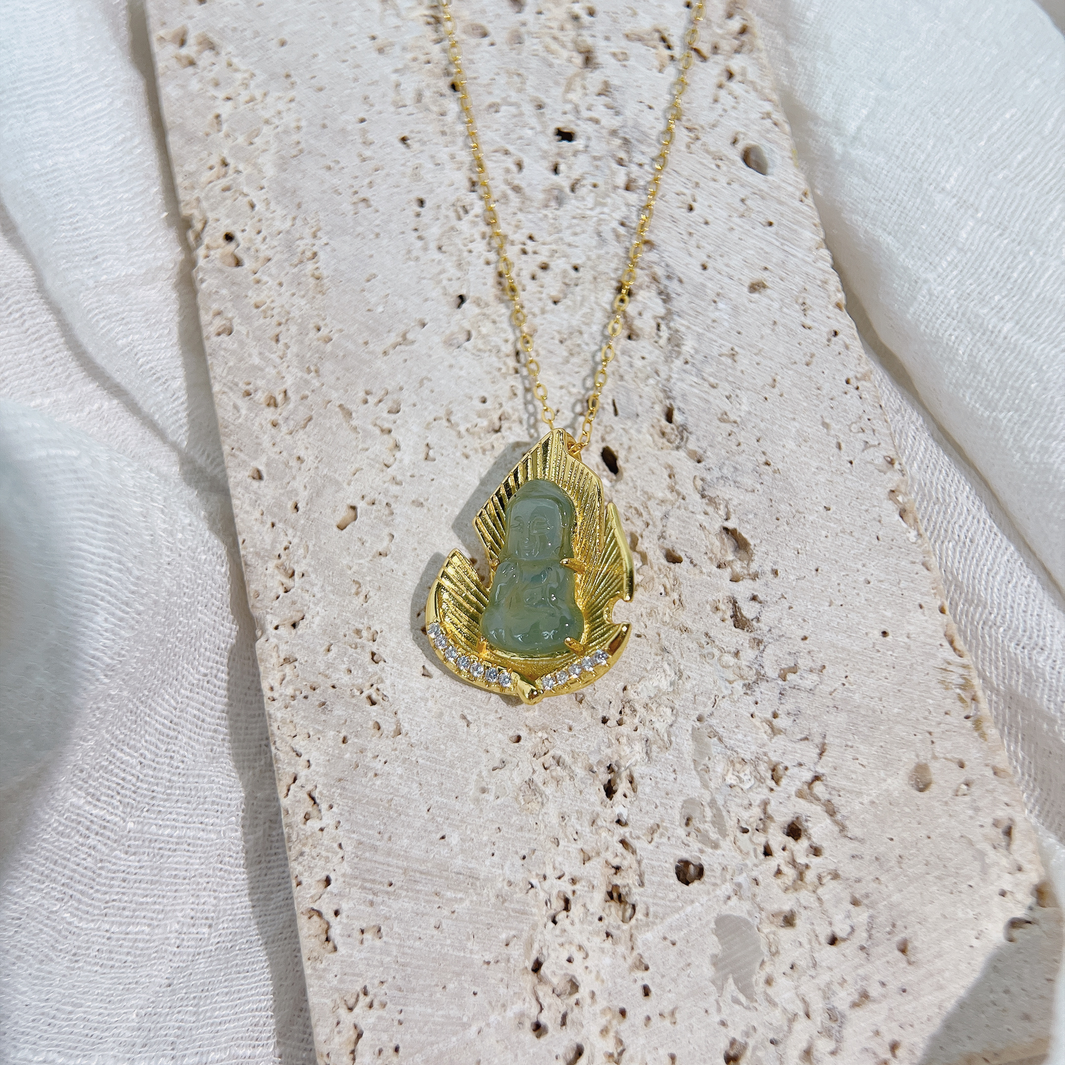 翡翠．晴水藥師佛寶寶（金）