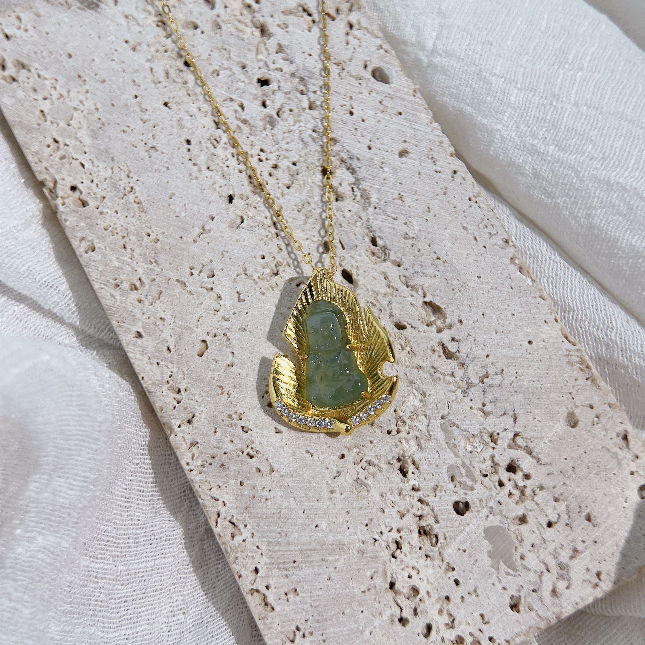 翡翠．晴水藥師佛寶寶（金）