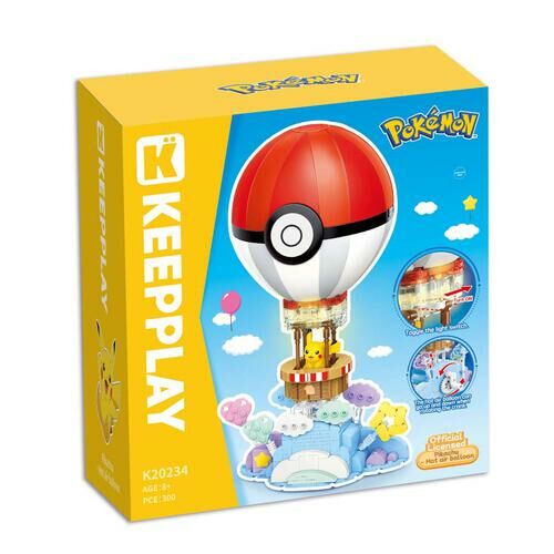 《Qman 啟蒙積木》寶可夢 皮卡丘探險熱氣球