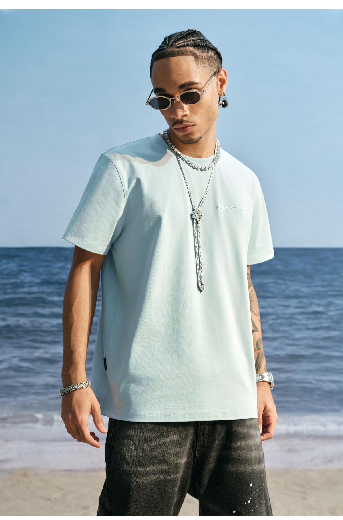 STK SmallTownKid 胸口刺繡小標 凉感短袖 T恤