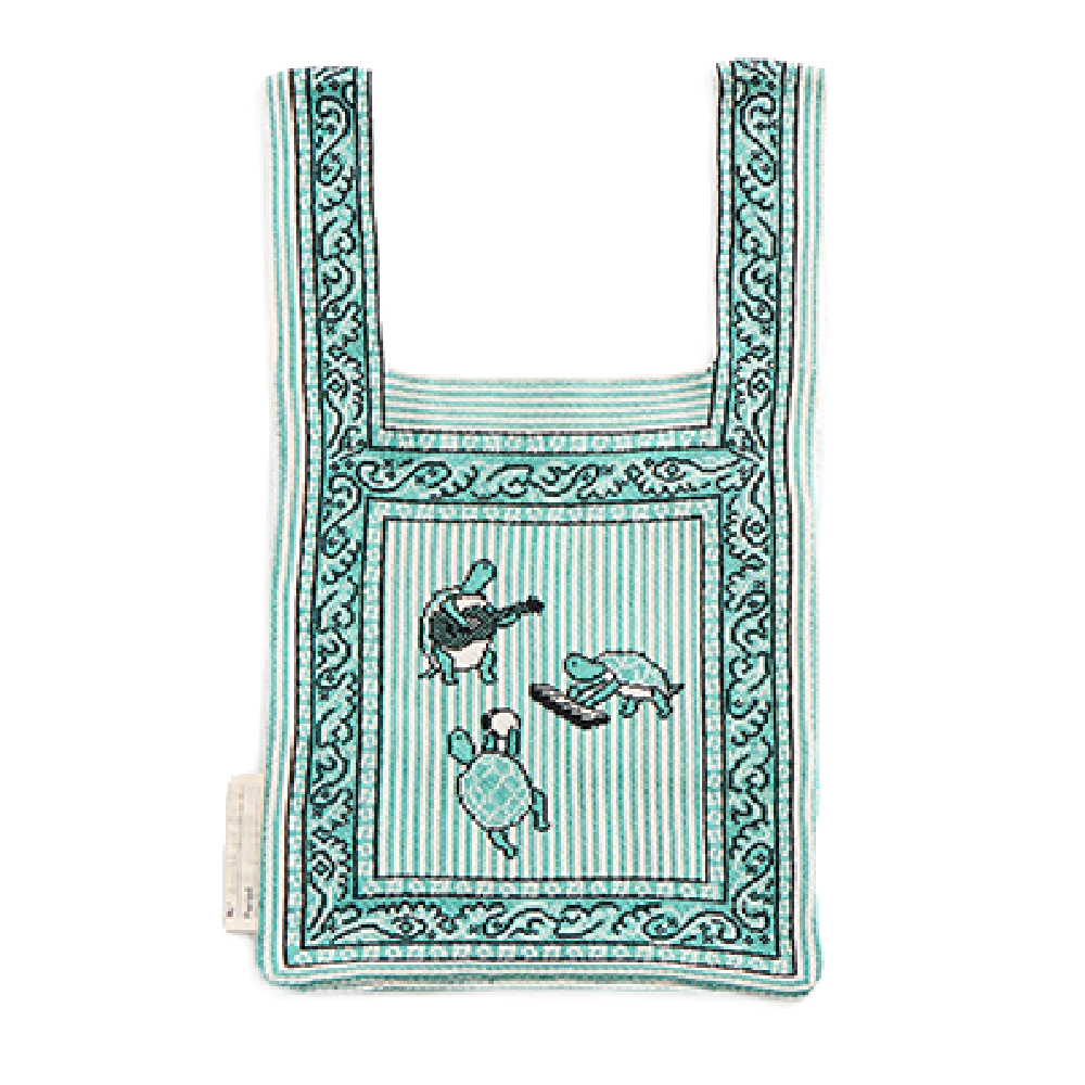 Da'an Forest Guitar Turtle Handbag- Turquoise