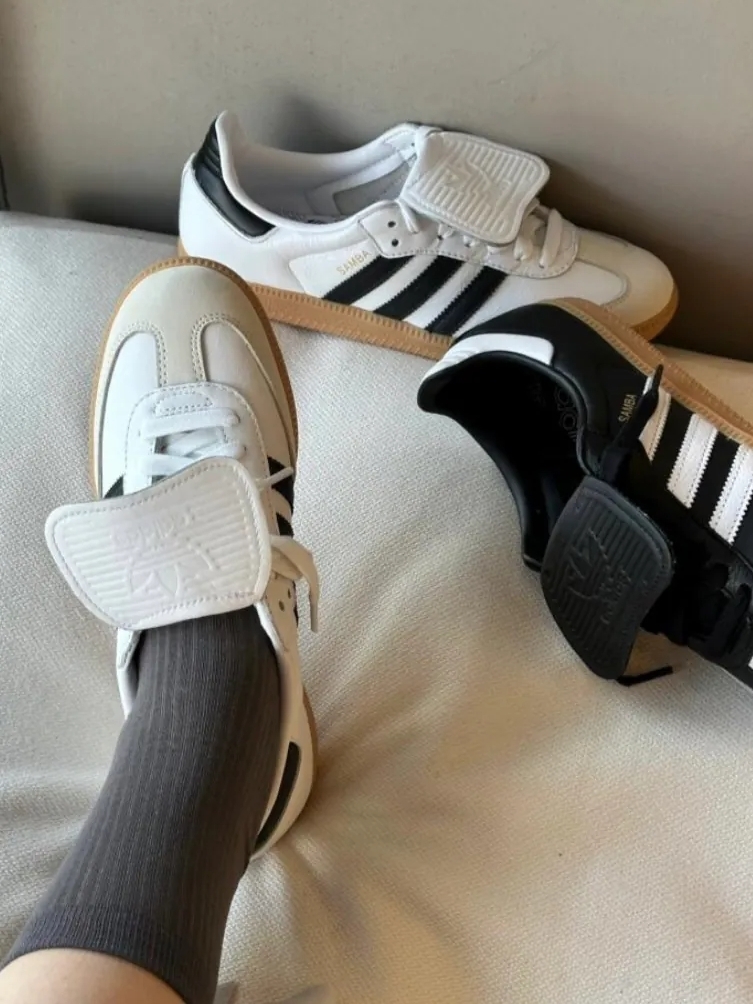 ADIDAS SAMBA LT W 翻蓋 白 焦糖底 IG4279