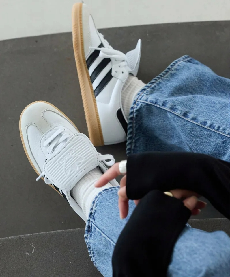 ADIDAS SAMBA LT W 翻蓋 白 焦糖底 IG4279