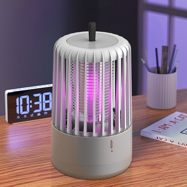 JK Korea new USB charging hanging light-attracting electric shock mosquito killer lamp household outdoor electric shock mosquito killer (rechargeable type) J0766