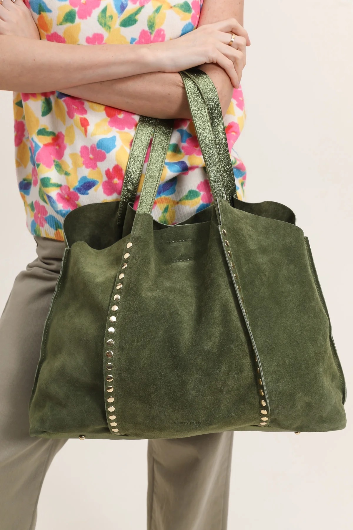 Cherry Paris Leather Gaelle 4103 Kaki 綠色