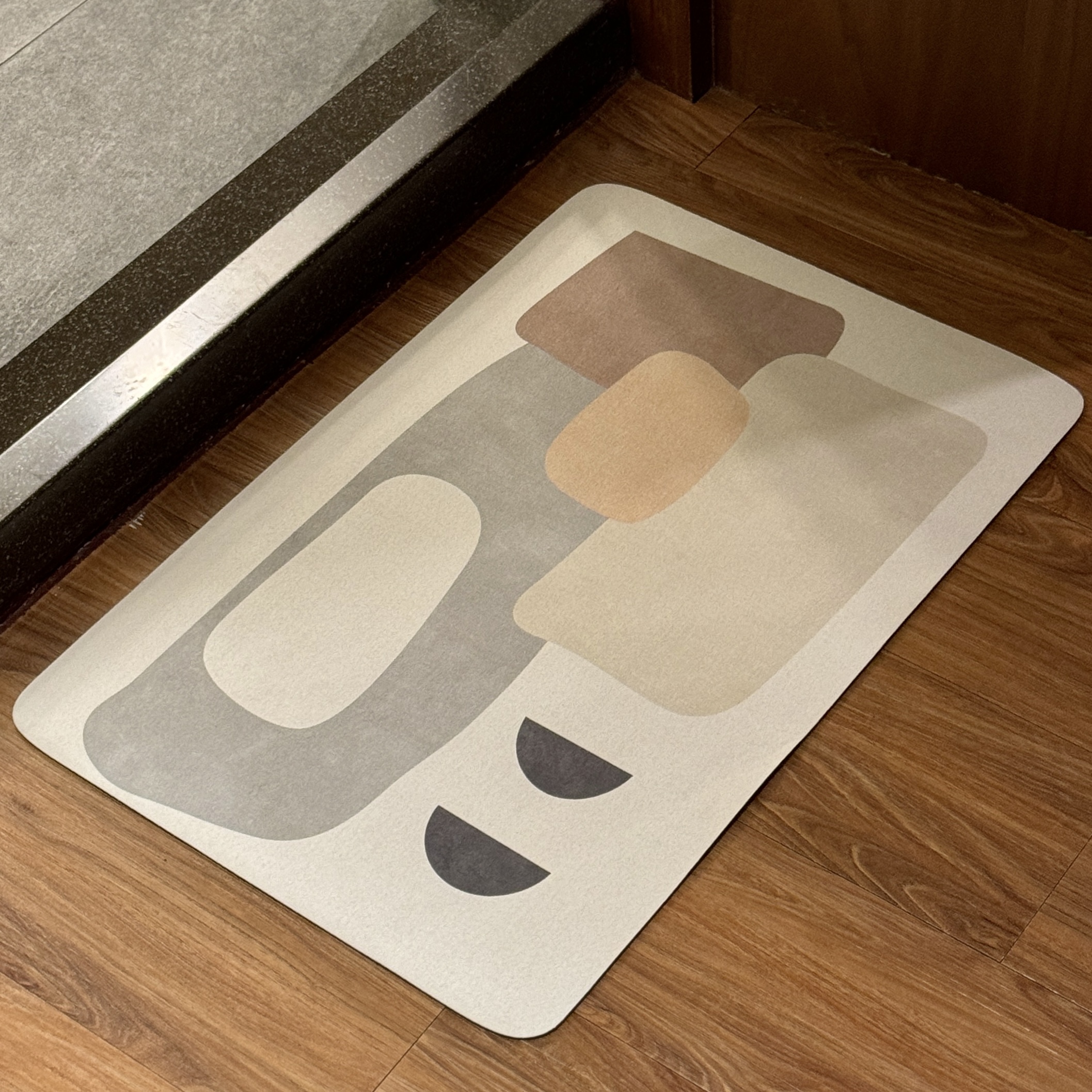 侘寂風珪藻土浴室地墊