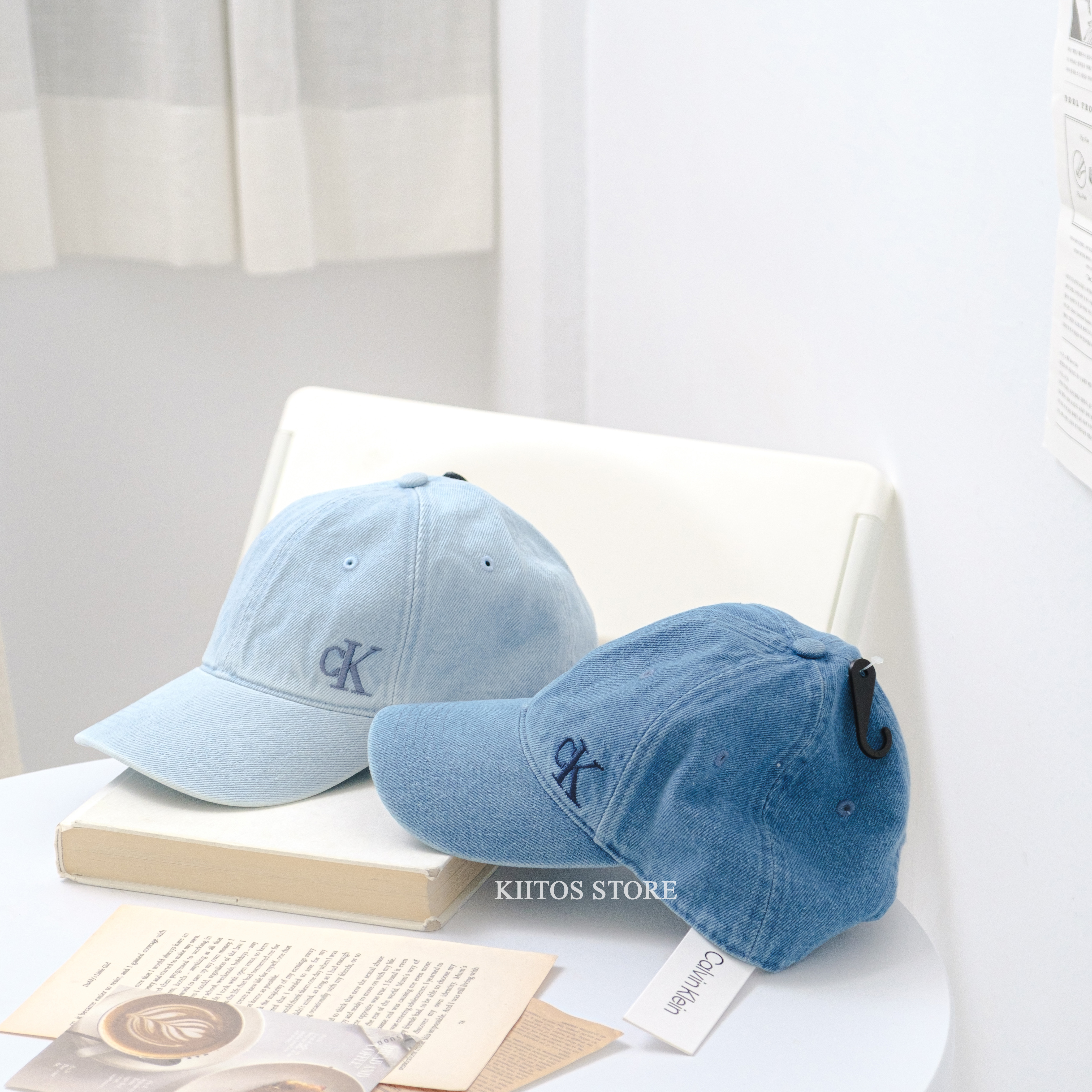 【現貨】 Calvin Klein CK 側標LOGO 丹寧 牛仔 老帽