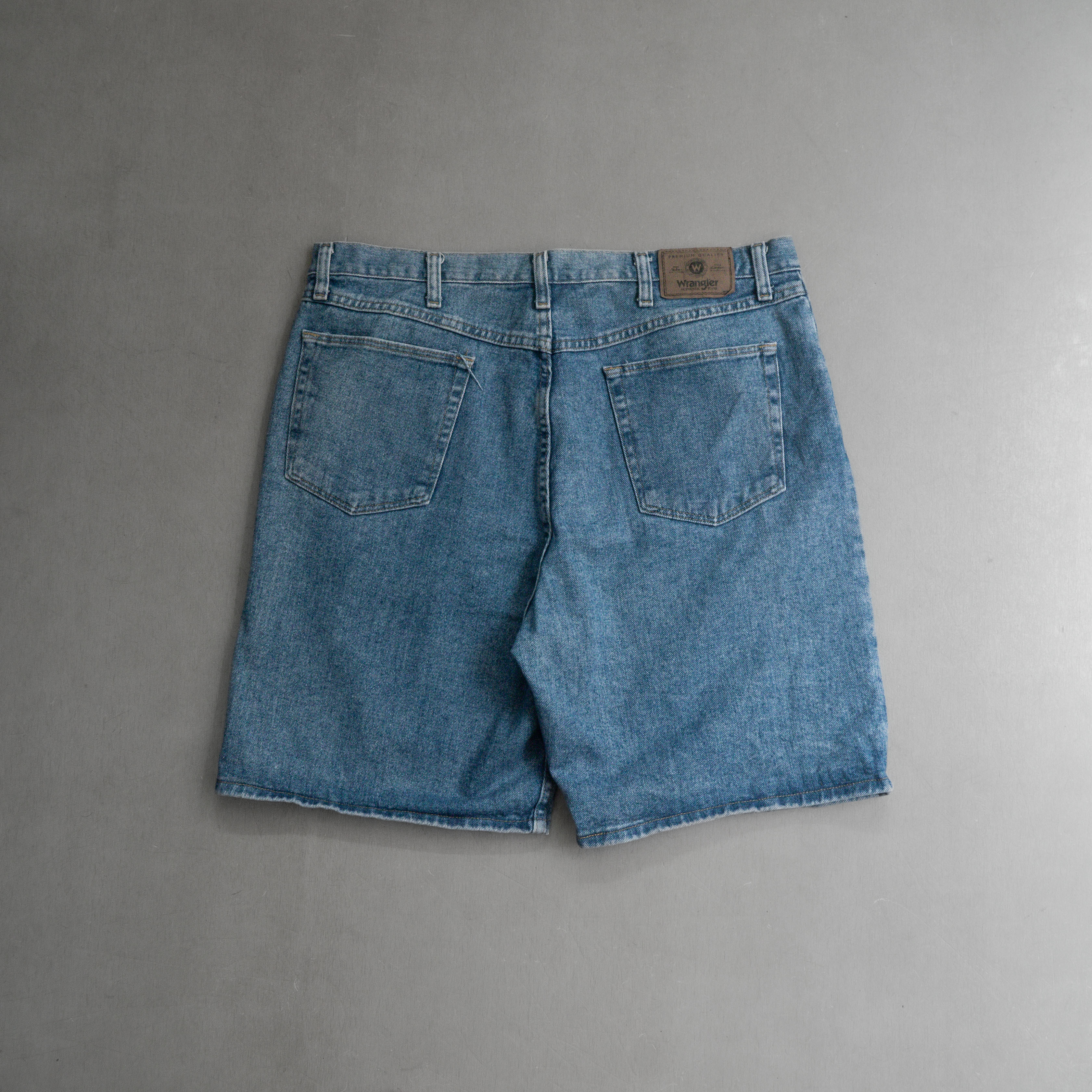 WRANGLER DENIM SHORTS JORTS 美國 藍色 拉鍊 牛仔 丹寧 短褲 b