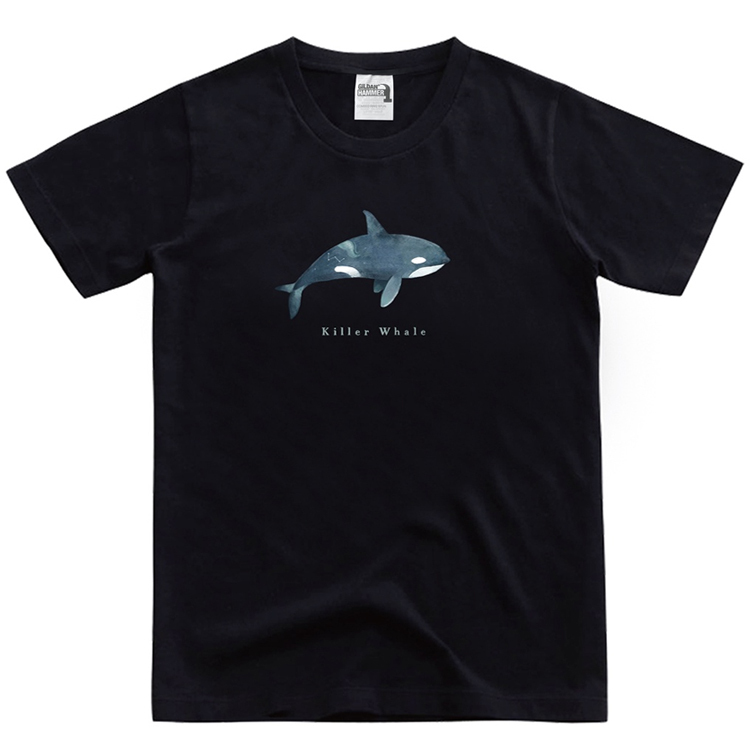 Tee 短袖黑色虎鯨