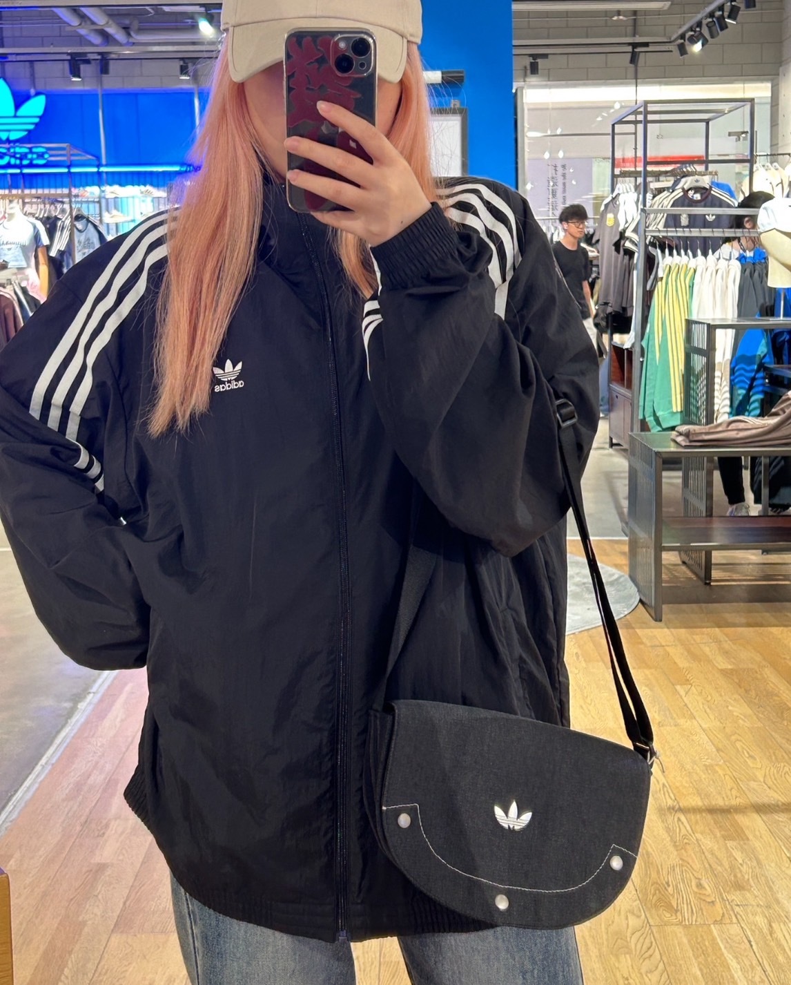 【現貨】Adidas 愛迪達 三葉草 復古牛仔 斜背包 腋下包