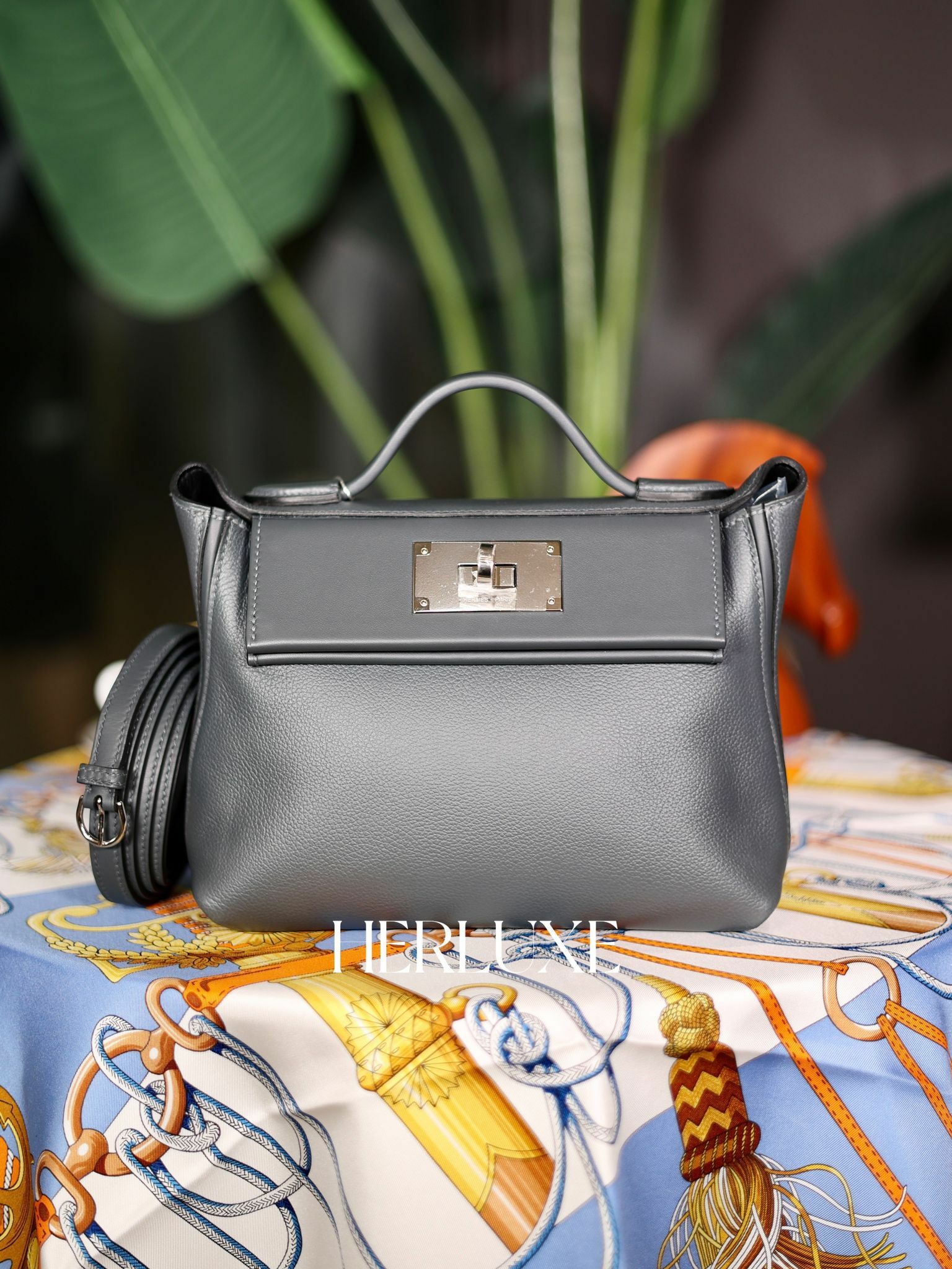 2424 mini H0 gris misty / 89 noir ck evercolor W