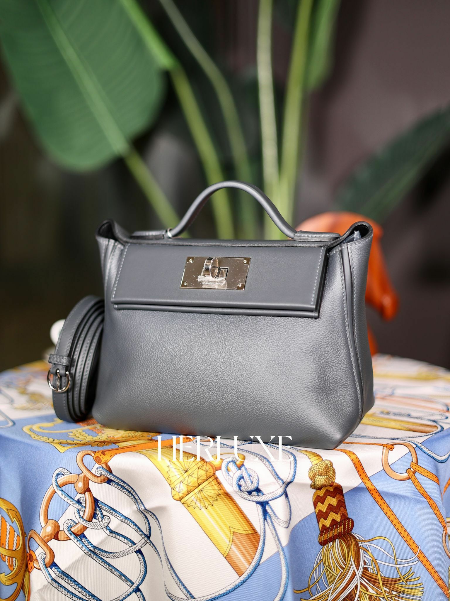 2424 mini H0 gris misty / 89 noir ck evercolor W