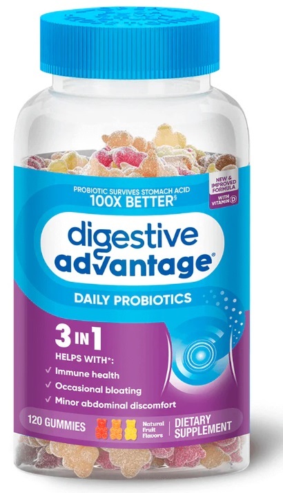 【現貨】Digestive Advantage L031818 益生菌三合一軟糖 (120粒)