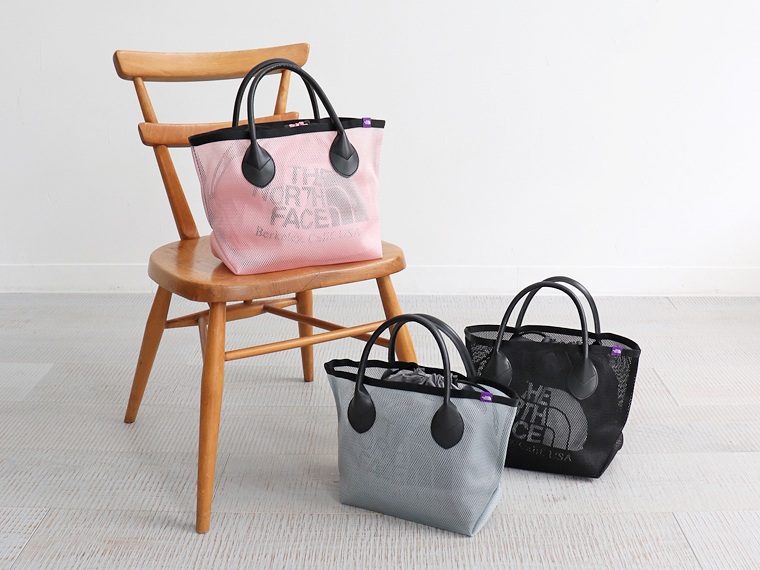 日本 TNF 紫標 Mesh Field Tote