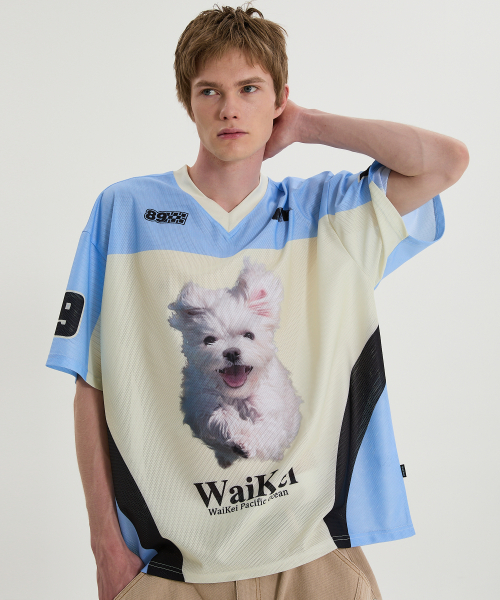 Wai Kei Maltese GOOREUM mesh jersey half sleeve T-shirt