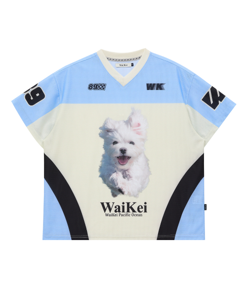 Wai Kei☆Maltese GOOREUM mesh jersey long sleeve tshirts MUSINSA | WAI KEI Maltese Line Graphic Mesh Jersey Long