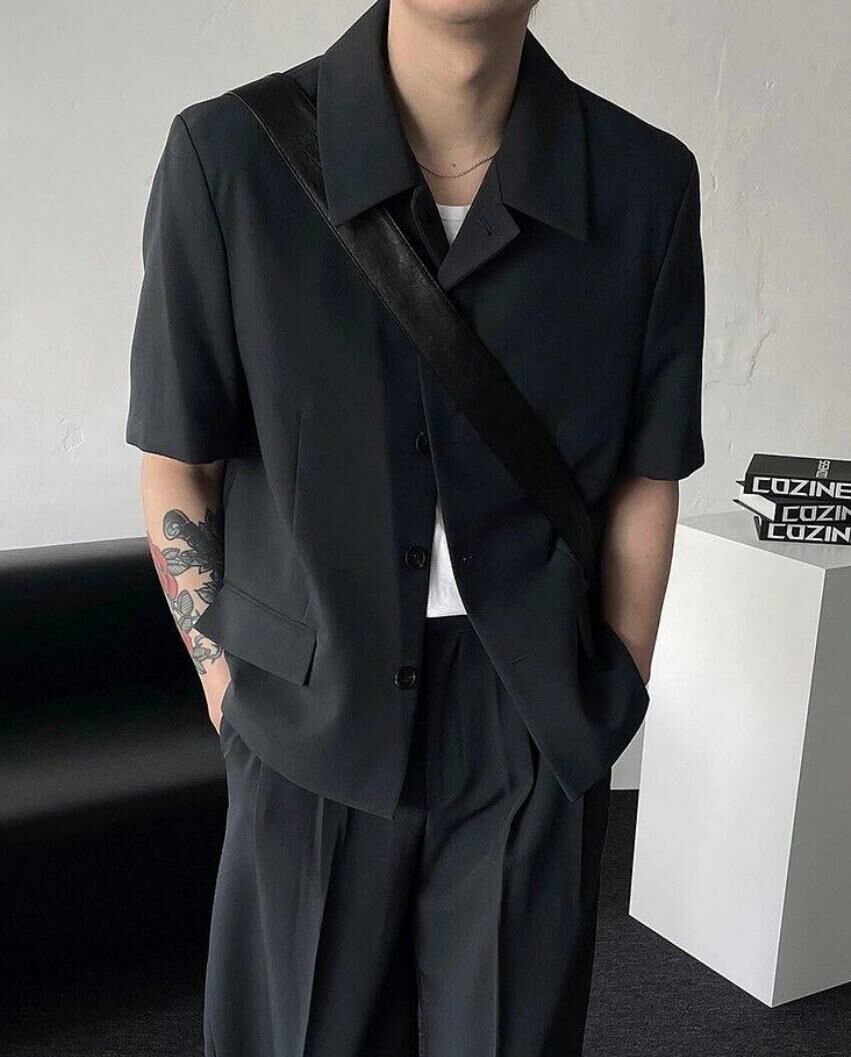 淨色短身西裝褸 Crunky_youth-038JK