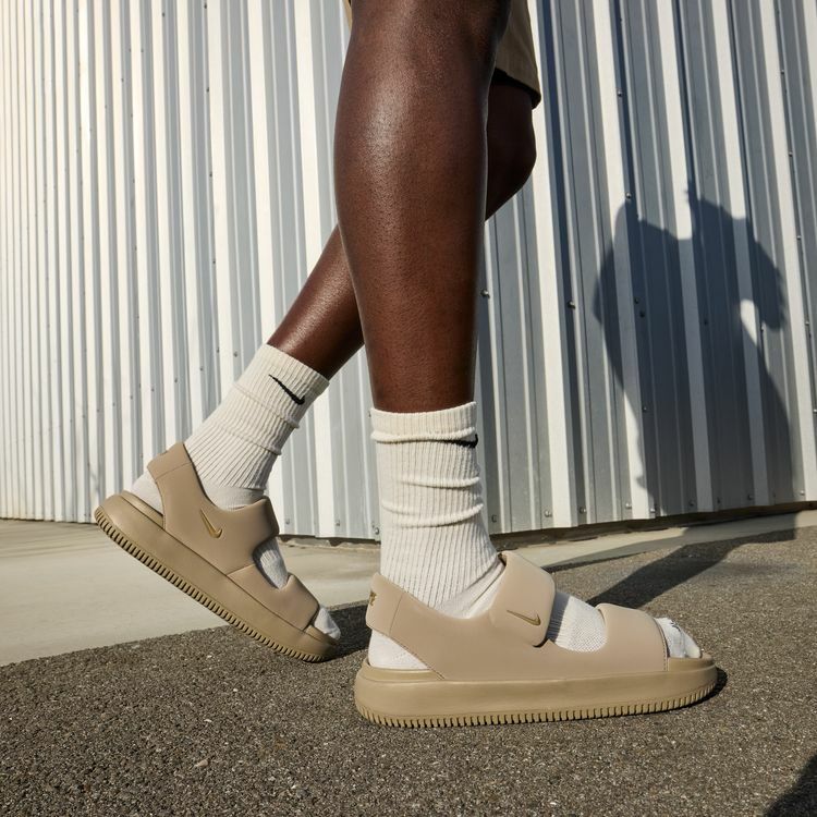 【零碼】NIKE CALM SANDAL 厚底麵包涼鞋 卡其 FJ6044200