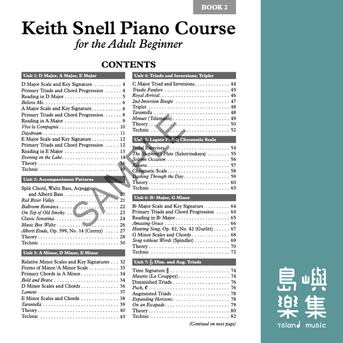 Keith Snell Piano Course for the Adult Beginner Book 2