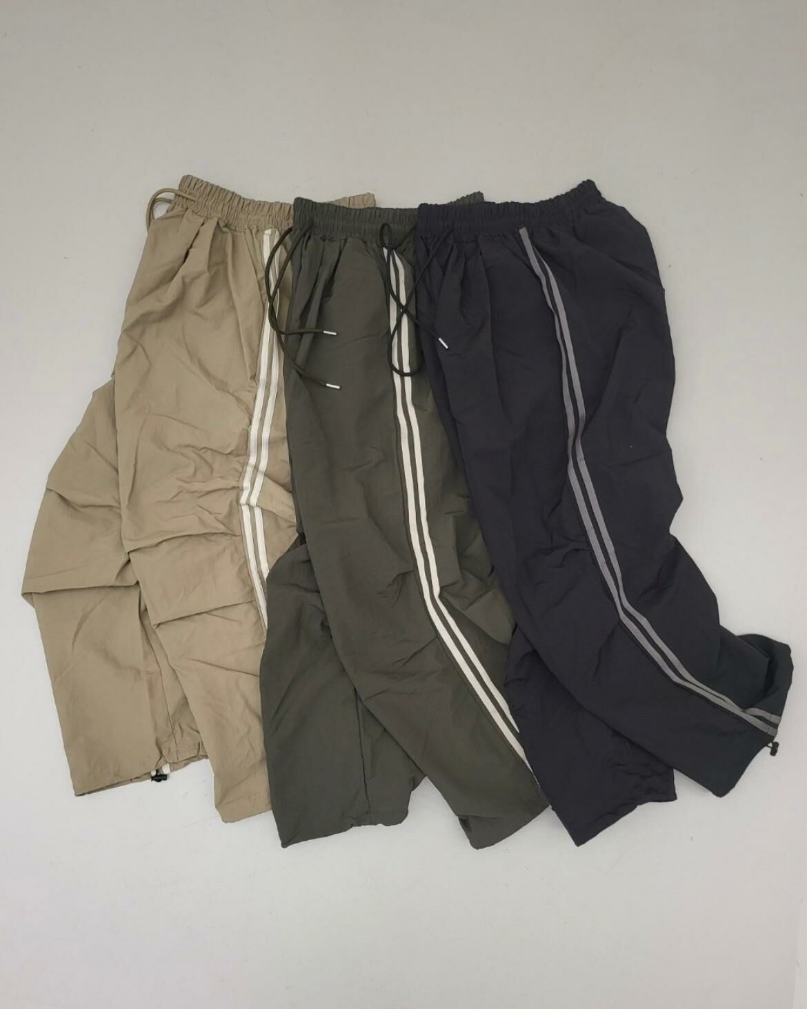 淨色雙間可束腳鬆身褲 P2851