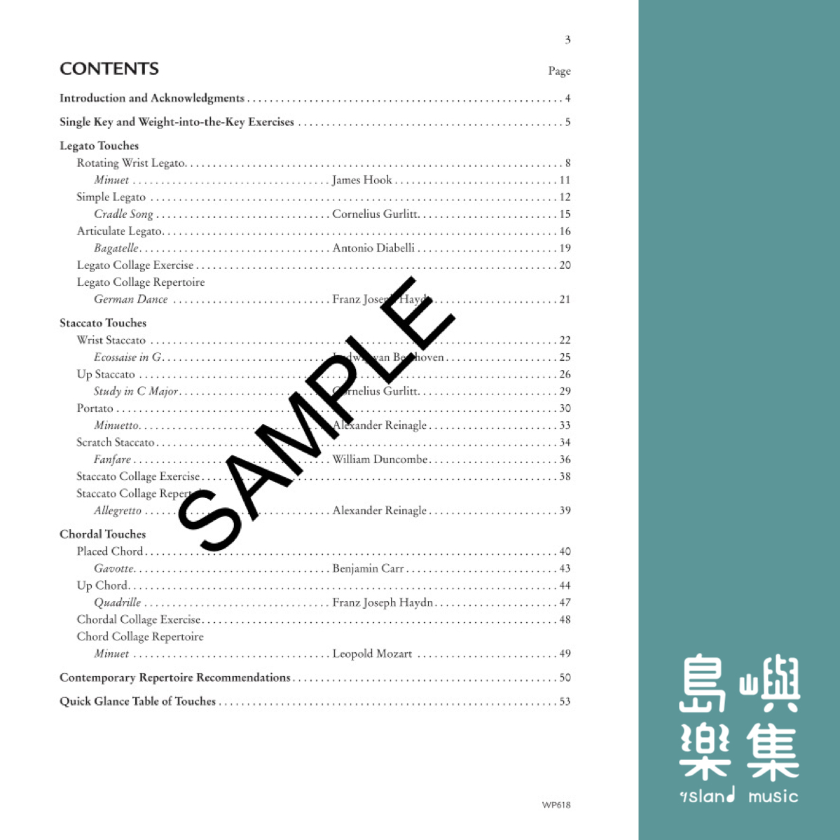 Palette of Touches, Elementary