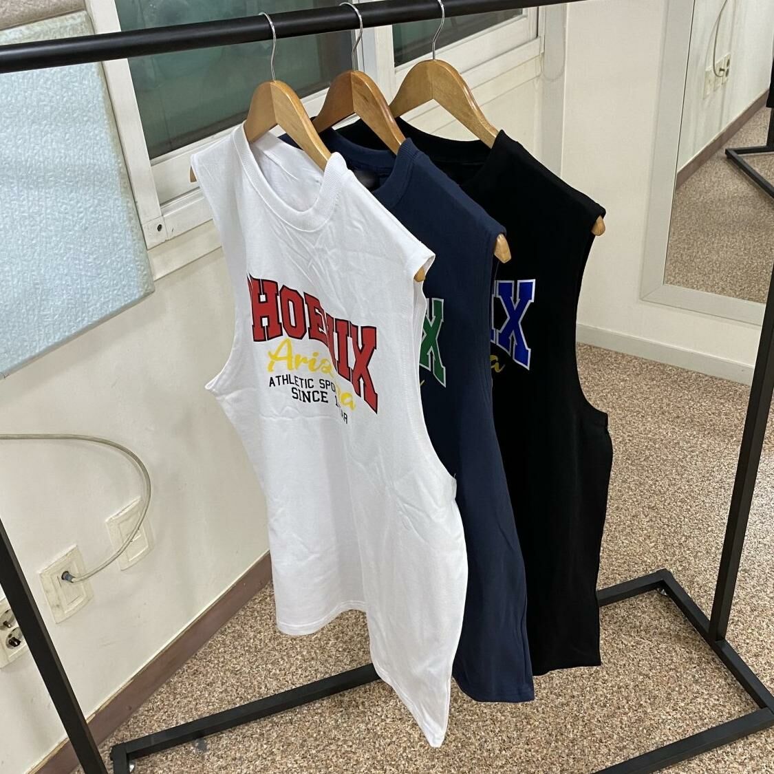 英文字背心 V1061