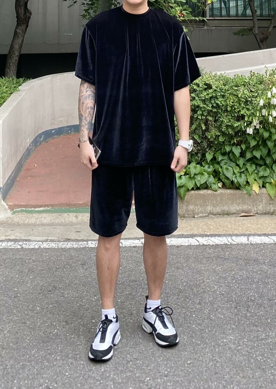 淨色絲絨短袖Tee T5529