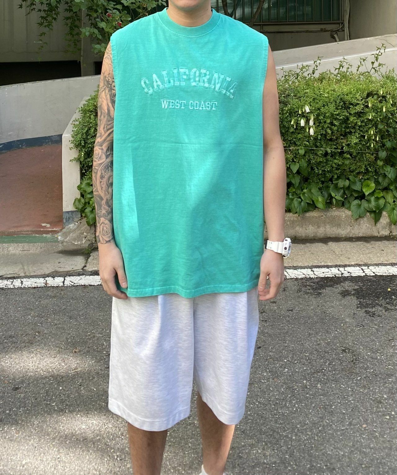 英文字背心 V1063