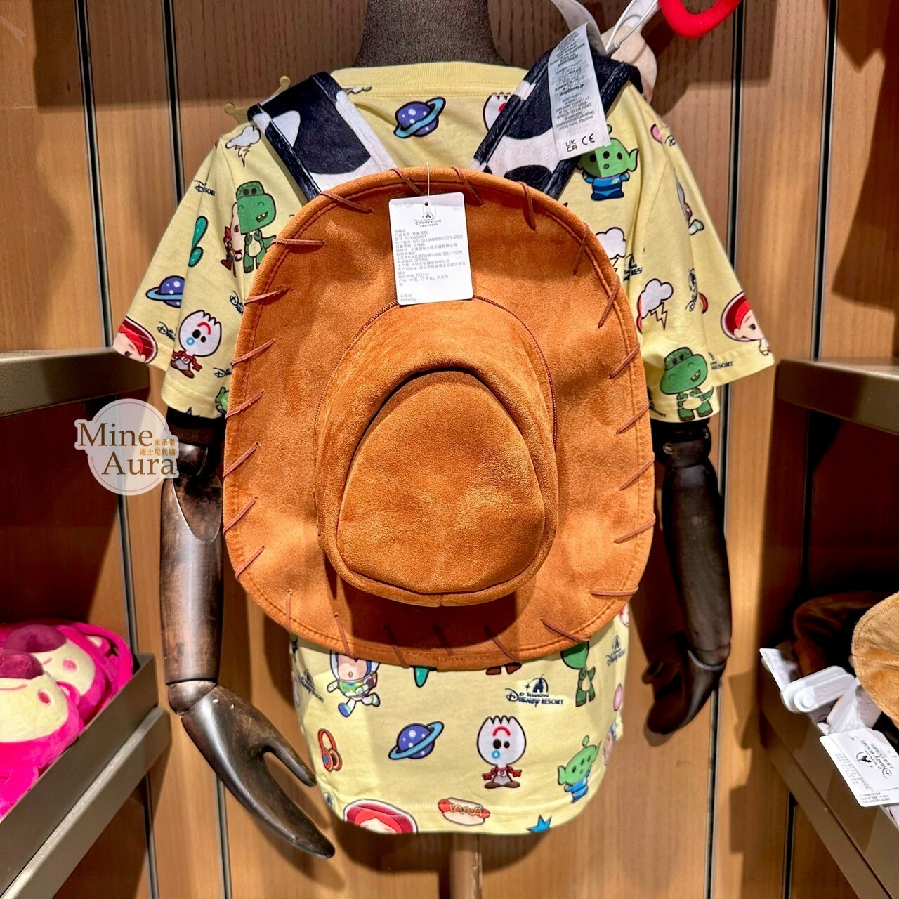 胡迪 Woody 牛仔帽 造型 後背包 玩具總動員 Toy Story -上海迪士尼樂園