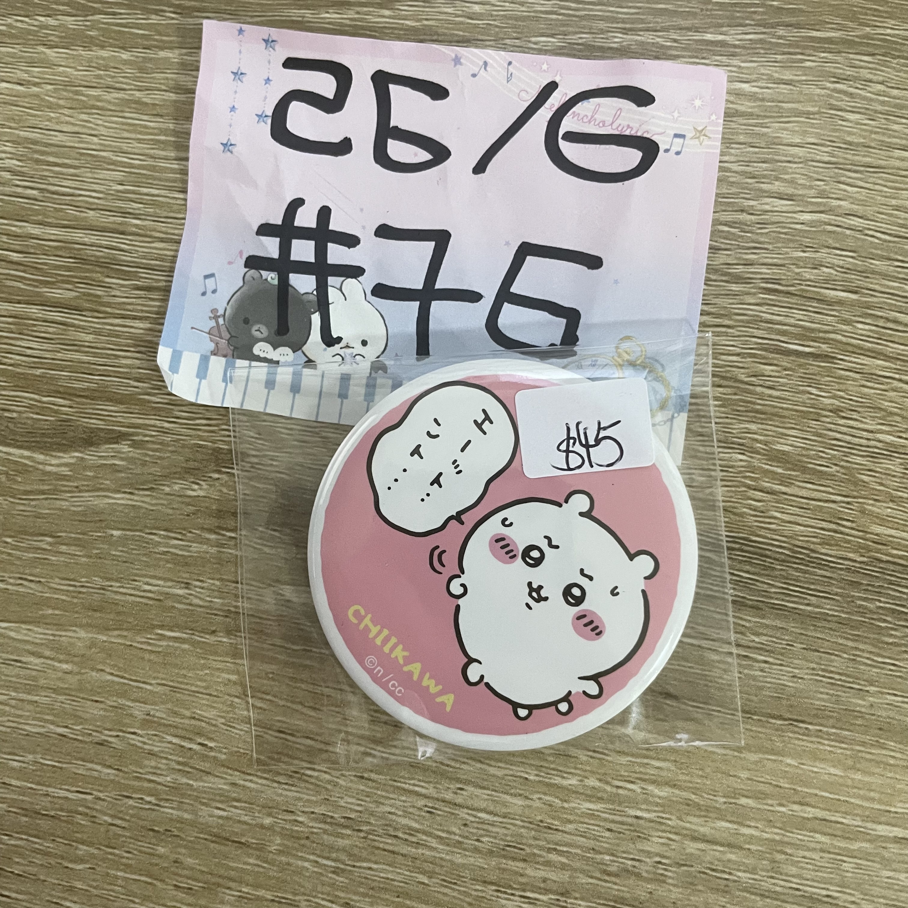 CHIIKAWA  小可愛 襟章#76