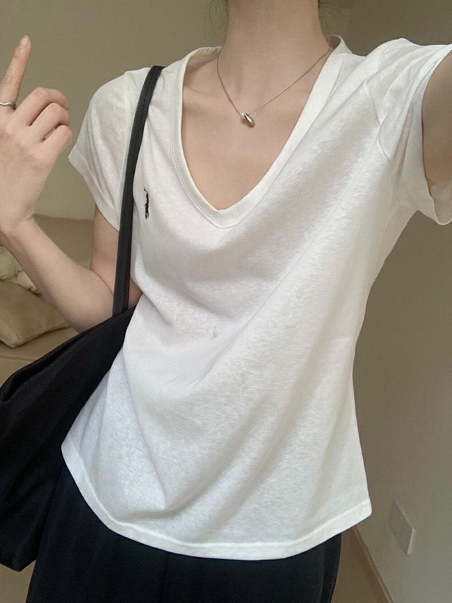 超級百搭輕薄涼感素面上衣-五色