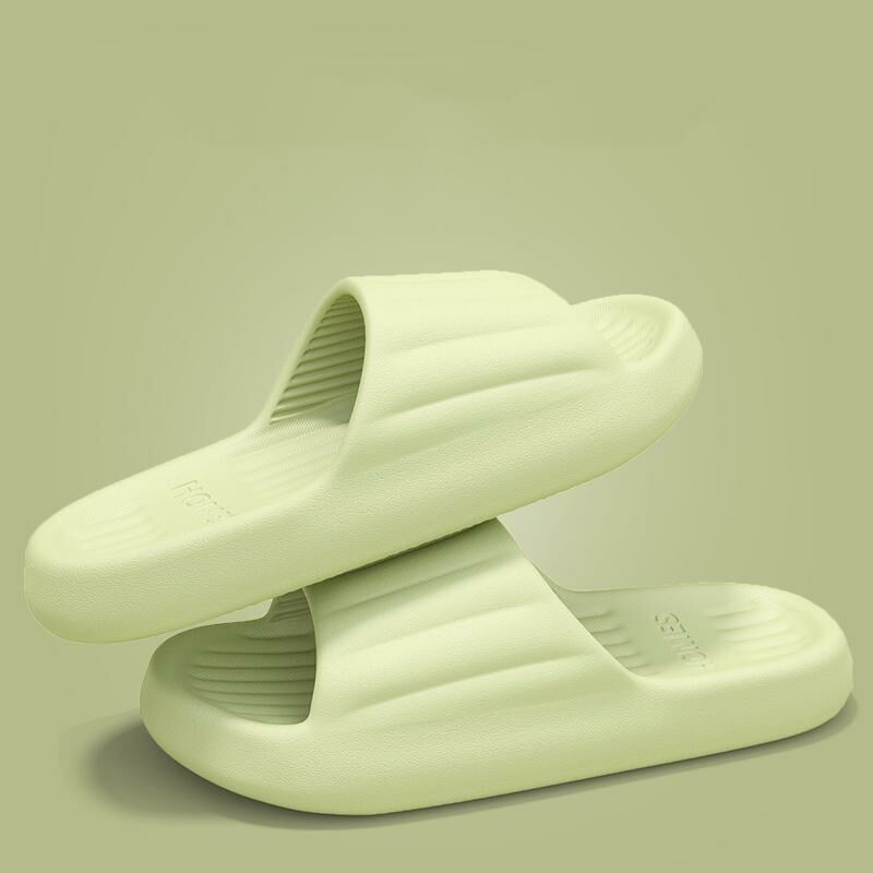 Home non-slip soft-soled slippers (size 36-41 green) [Please contact customer service to confirm the shipping size after placing an order]]