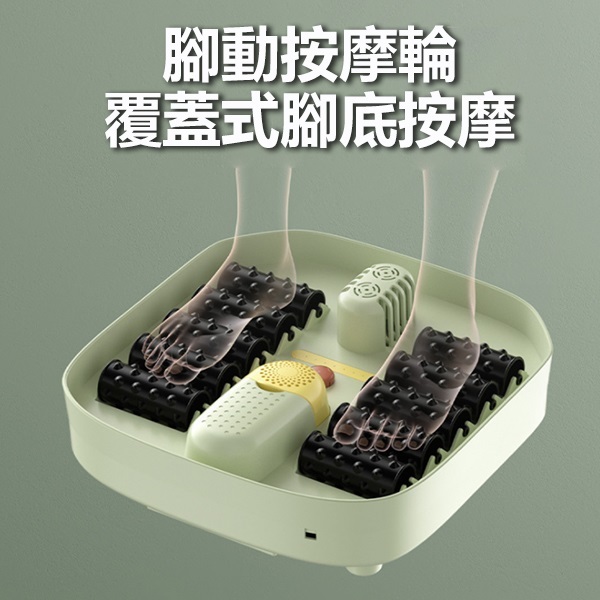 JK Korea new folding foot tub constant temperature heating foot basin water and electricity separation fully automatic bubble surf convex point massage foot bucket (J0700)