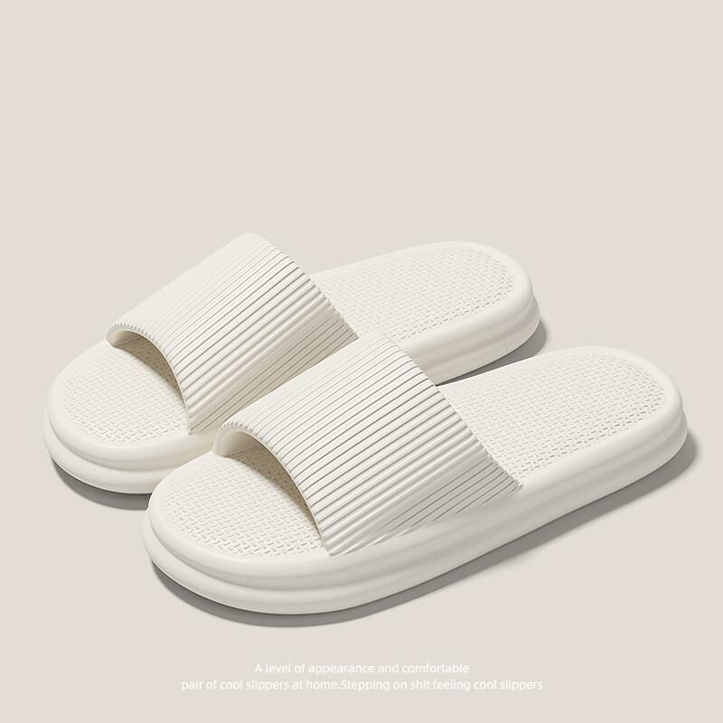 Home non-slip soft-soled slippers (size 36-41 white) [Please contact customer service to confirm the shipping size after placing an order]]