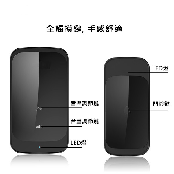 JK Korea new multi-functional one-to-one home with wireless doorbell to communicate smart music remote (J0692)