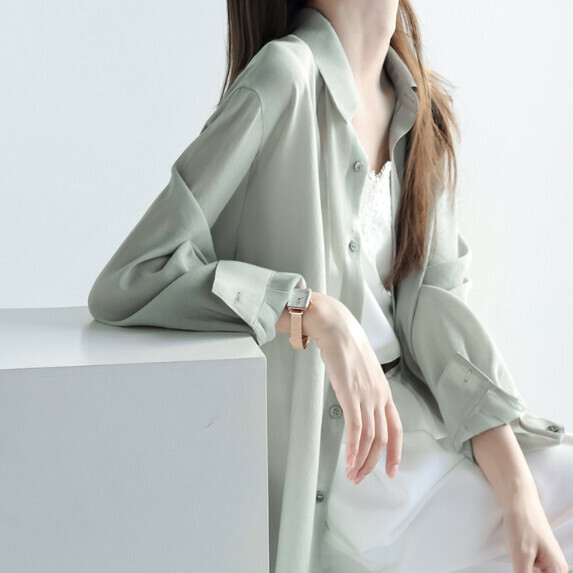 Sunscreen Long Sleeve Shirt Women's Summer (Green [S_L Size] (Contact Customer Service to Confirm Shipping Size after placing an order)】
