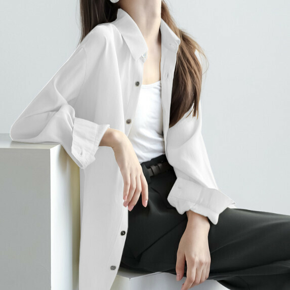 Sunscreen Long Sleeve Shirt Women's Summer (White [S_L Size] (Contact customer service to confirm the shipping size after placing an order)】