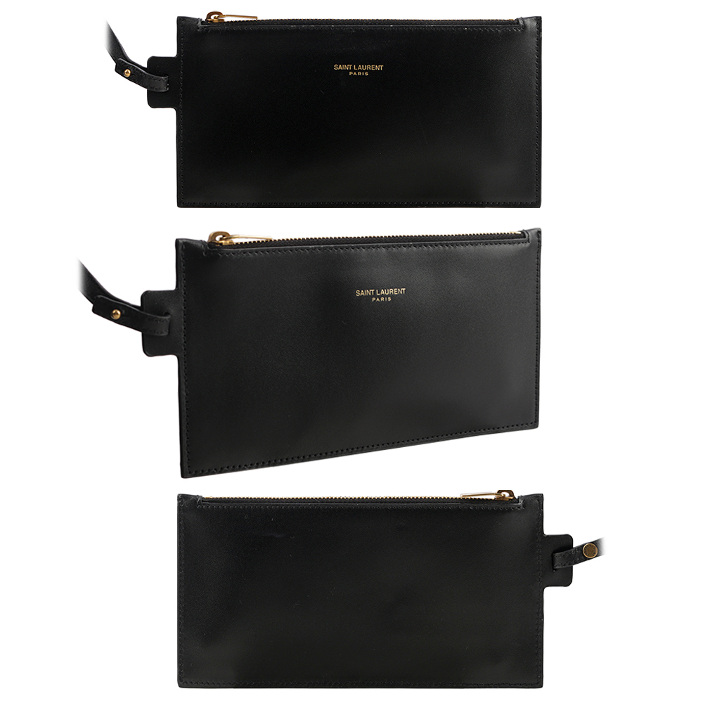 【YSL/Saint Laurent Paris】LE 37 金釦小牛皮二用水桶包(黑色) 742828 2R20W 1000
