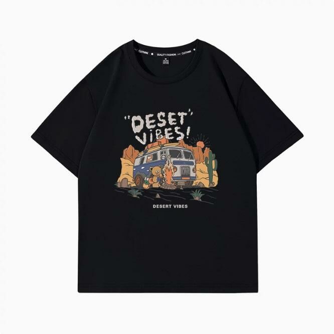 Summer Short Sleeve T-Shirt (Black Desert Vibe S-2XL) (Contact customer service to confirm the shipping size after placing an order)】