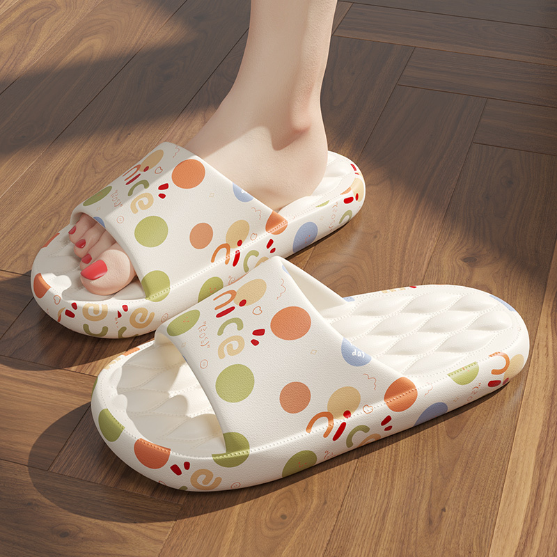 Home non-slip soft-soled slippers (36-41 size white nice) [Please contact customer service to confirm the shipping size after placing an order]]