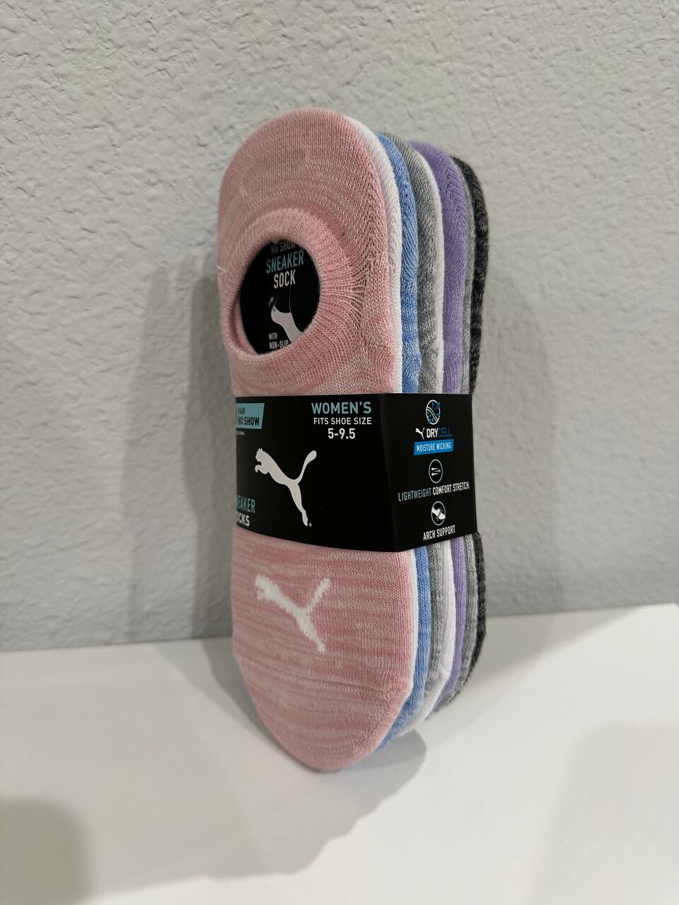 [S] PUMA 1527686 8 PAIR SNEAKER SOCKS, 888435811466 (SPM72)