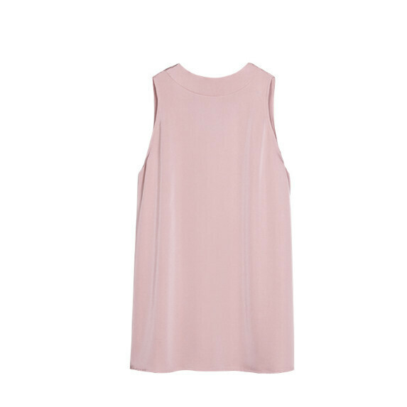 Temperament sleeveless shirt women's summer (pink [size S_L] (contact customer service to confirm the shipping size after placing an order)]