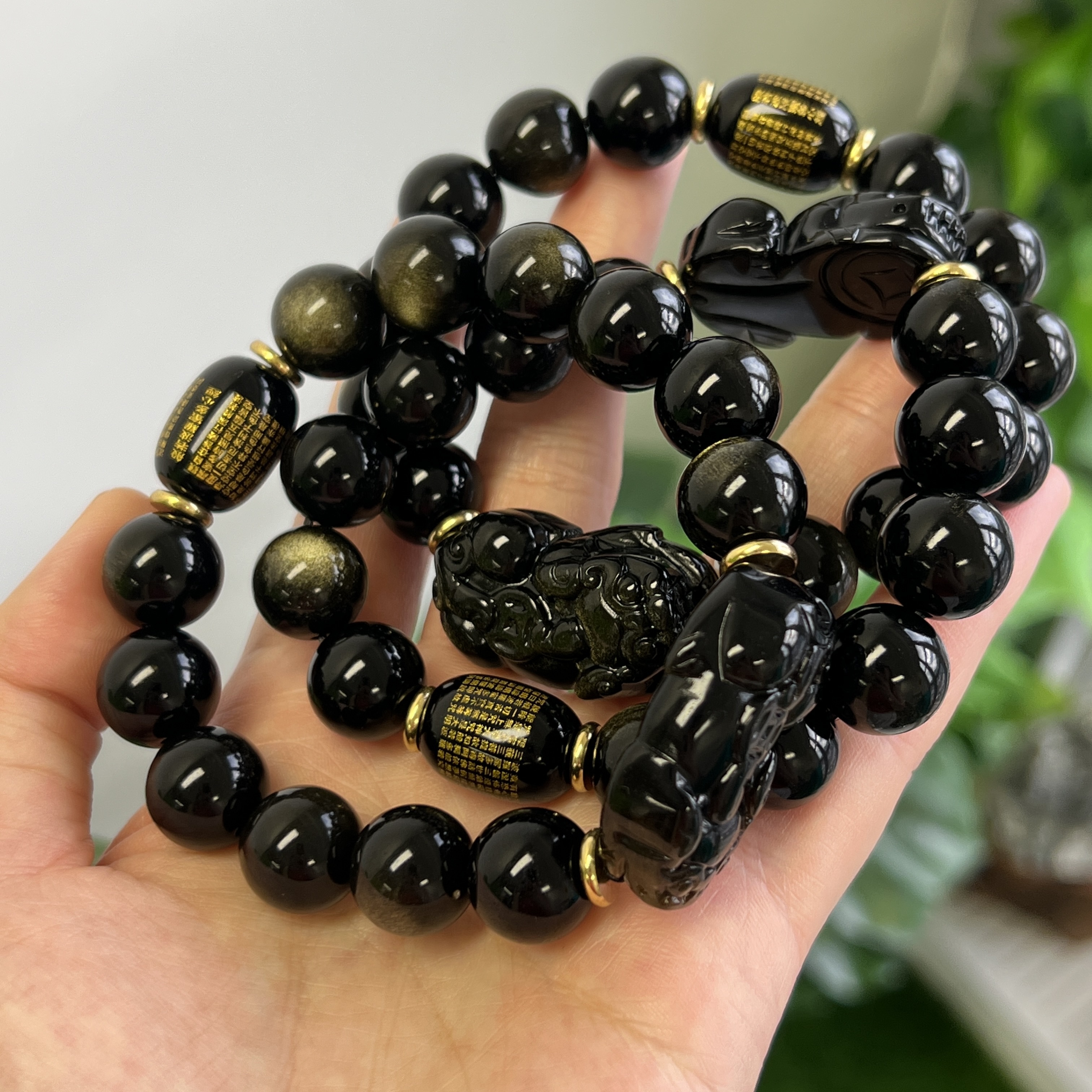 金曜石心經貔貅手鍊