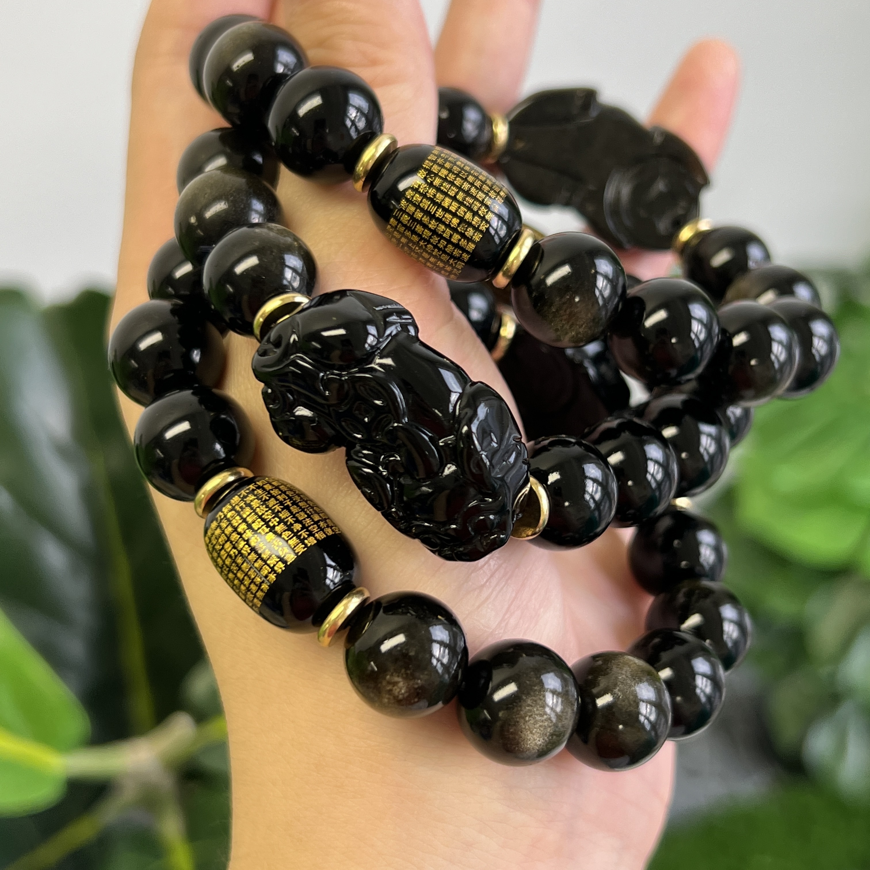 金曜石心經貔貅手鍊