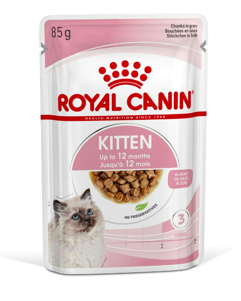 Royal Canin - 幼貓濕糧 - 幼貓營養主食濕糧 (肉汁) 85G -(12包)