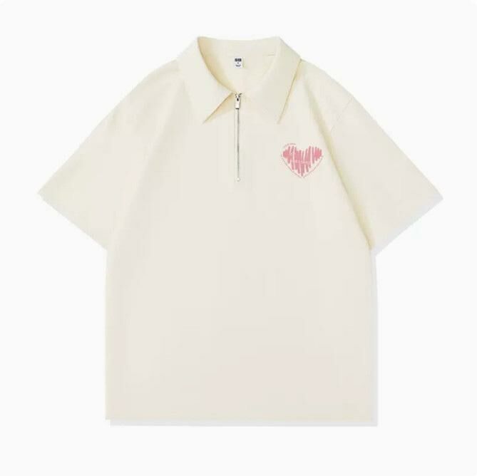 Casual loose short-sleeved T-shirt (beige graffiti S-2XL) (contact customer service to confirm the shipping size after placing an order)】