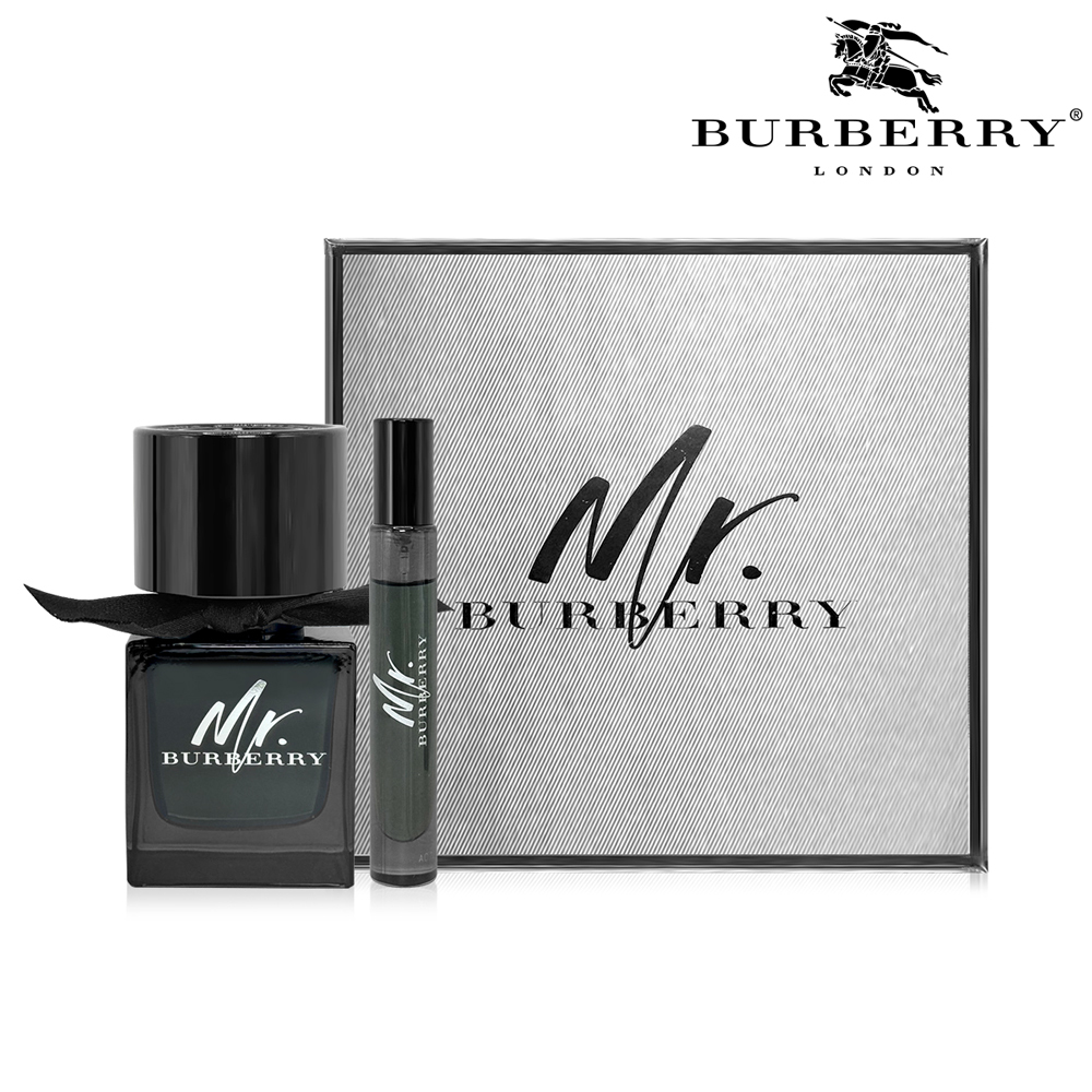 Burberry Mr. Burberry 男性淡香精禮盒(淡香精 50ml+淡香精 7.5ml)