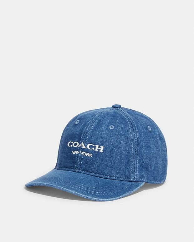 [S] COACH DENIM BASEBALL HAT,DENIM, CH405-DENIM (SCO784)
