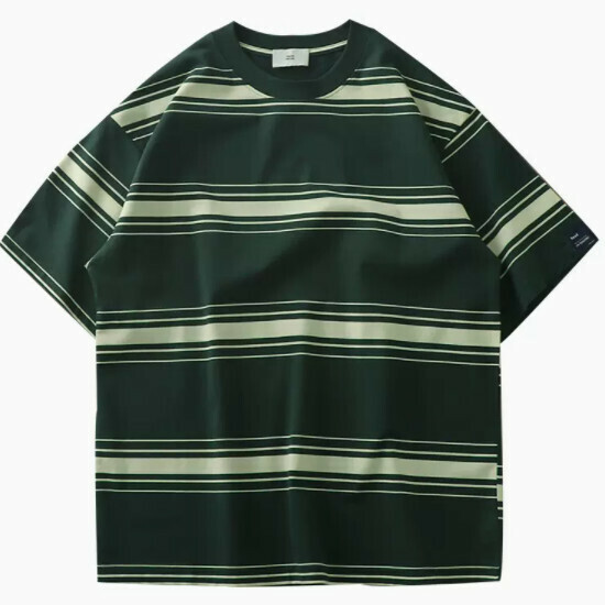 Loose casual short-sleeved T-shirt (M-3XL green) (contact customer service to confirm the shipping size after placing an order)】
