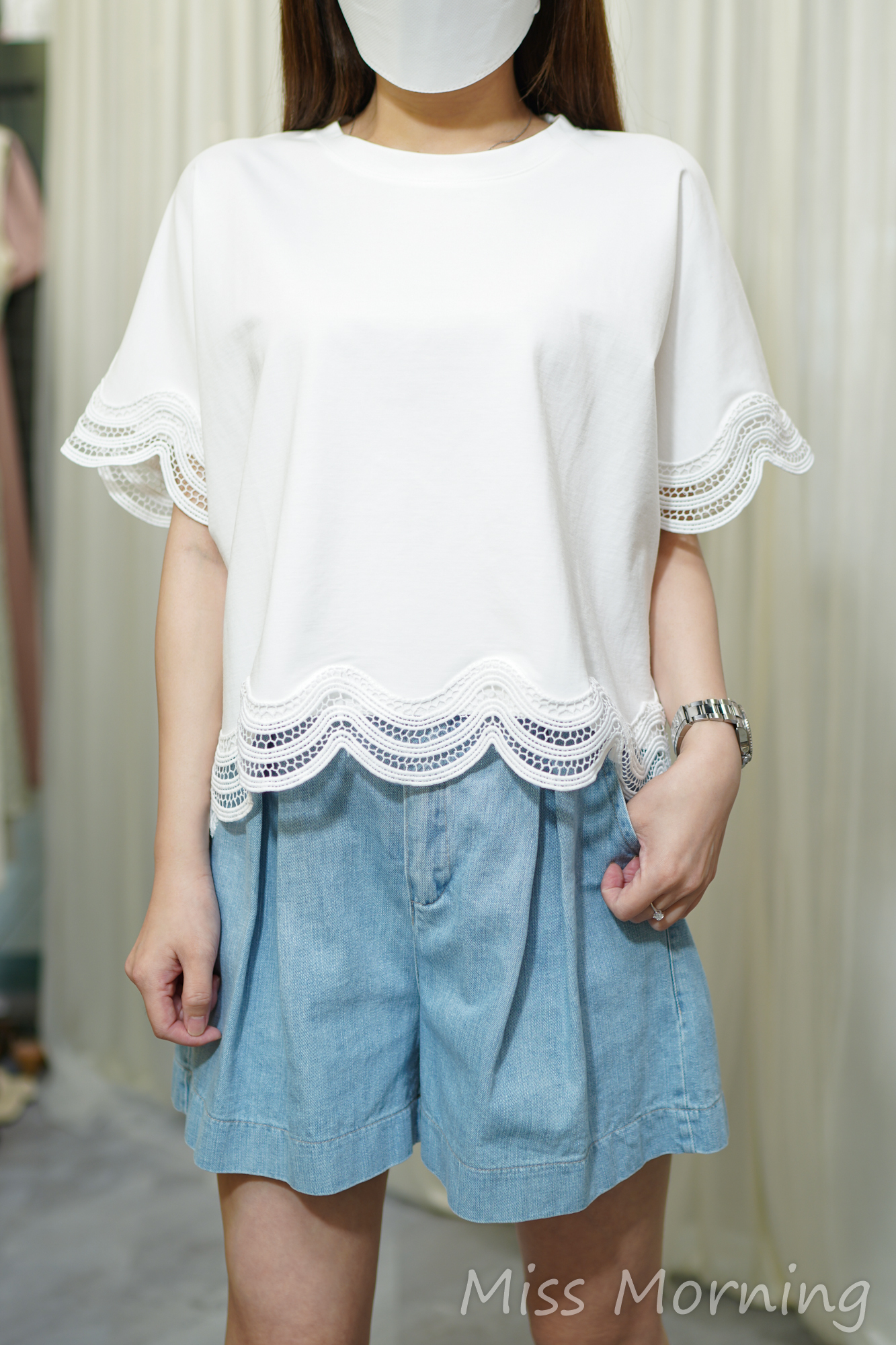 通花邊款上衣(14030)